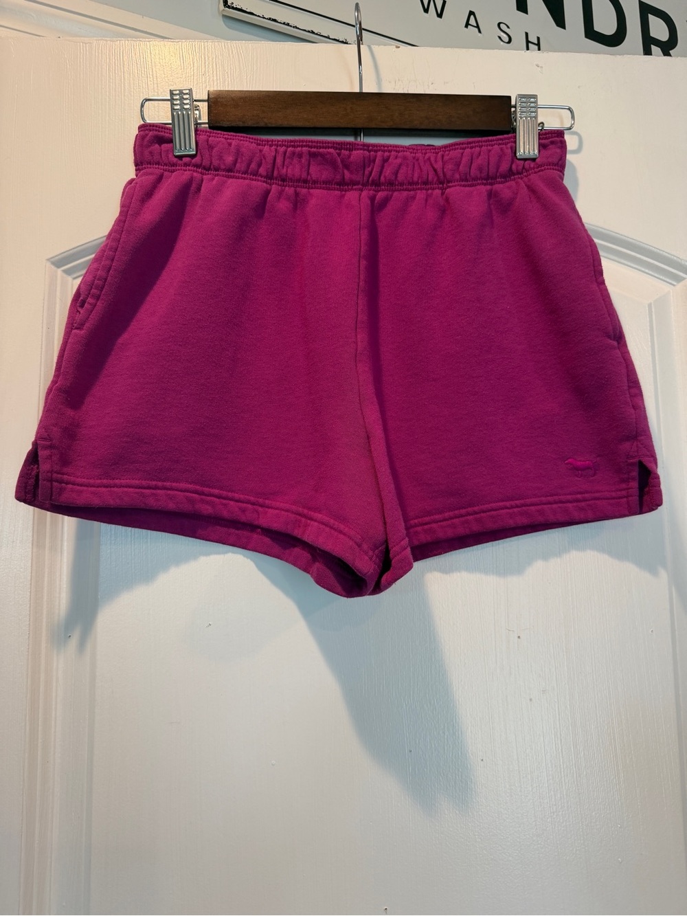 PINK Victoria's Secret Fleece Athletic Shorts in Magenta